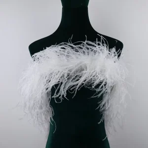 Factory 4-Layer Dyed Ostrich Feather Boas, Carnival Costumes & DIY Design Accessories
