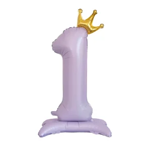 Factory 40 Inch Standing Aluminum Balloons Crown Number Durable Eco Friendly for Birthday Graduation Party
