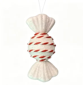 Factory Christmas Decoration Supply Striped Candy Hanging Ornament for Xmas Tree, Mall and Window Decor