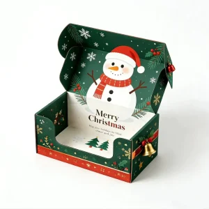 Factory Custom logo Merry Christmas Packaging Gift Box Custom Printed Corrugated Paper Box