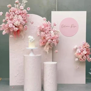 Factory Customized Mrs and Mrs Wedding Decorations Modern Wedding Bridal Shower Decorations Candle Wedding Backdrop Decoration