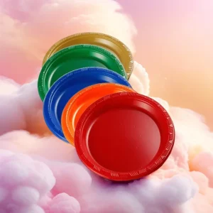 Factory Customized Party Plastic Plates and Disposable Dinnerware Set for Birthday Decorations and Gatherings