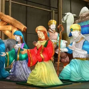 Factory Customized Theme Figure Lantern Jesus Christ Festival Lantern