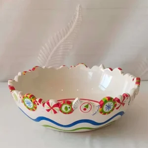 Factory Customized Xmas Style Ceramic Dolomite Dinnerware Plate for Home and Hotel and Restaurant
