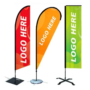 Factory Direct Custom High quality Beach Feather Flag Can Be Customized Any logo Size Shape Outdoor Decorative Feather Flag