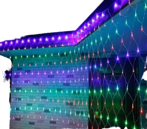 Factory Direct LED Fairy Twinkle 8 Mode Bush Mesh IP65 1.5M*1.5M Garden Party Christmas Tree Lights for Halloween Valentine’s