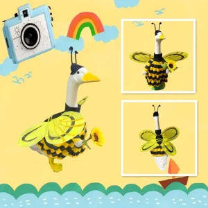 Factory Direct OEM ODM Custom Porch Garment New Style Large White Goose Country Bee Hummingbird Costume 120g