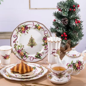 Factory Direct Sales Christmas Tree Tableware Set for Festive Dinner