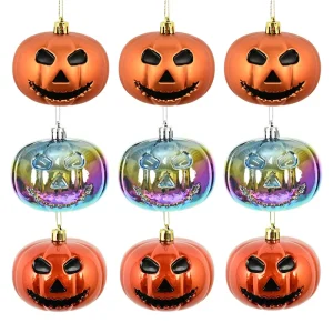 Factory Direct Sales Terrifying Pumpkin Halloween Decorations Handmade Indoor Party Decor for Graduation and New Year Home Use