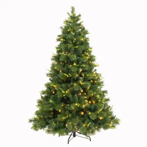 Factory Direct Source Customized Christmas Tree Pre lit Artificial Christmas Tree with Pine Needle Tips