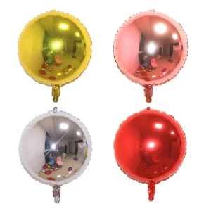 Factory Direct Standard Round Shape Foil Ballon Colorful Glossy Globos Al Por Mayor for Home Party Decorations