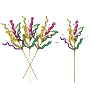 Factory Direct Supply Carnival Branch Christmas Decor Carnival Party Decorative Items Shiny Gold Powder Bundle