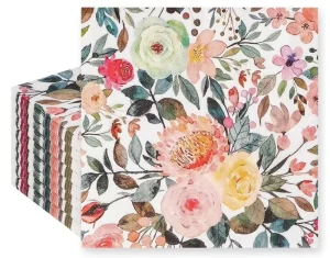 Factory Direct Supply Wedding Floral Disposable Creative Color Paper Towel Handkerchief Napkin Customizable Virgin Wood Pulp