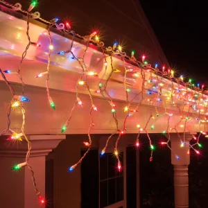 Factory Direct UL Replaceable Outdoor Multi Mini Icicle Curtain Lights Holiday Deco Luces Navida