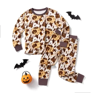 Factory Family Matching Halloween Pajamas Set Kids Sleepwear Father Son Cosplay Costume Baby Boy Clothes