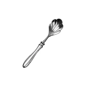 Factory Luxury Retro Light Food Grade Stainless Steel 10ml Capacity Soup & Dessert Gourd Handle Spoon with Shell