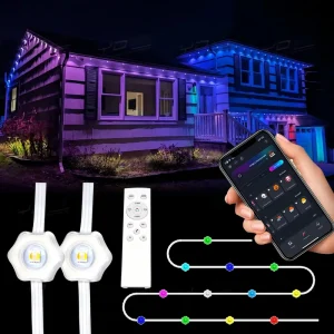 Factory Metal RGBW Permanent Outdoor LED Lights Holiday Point Lighting IP68 Waterproof High CRI 90 APP Remote