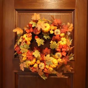 Factory New Design Season Wreath With Berries Leaves Hangings Garden Balcony Centerpieces Supplier