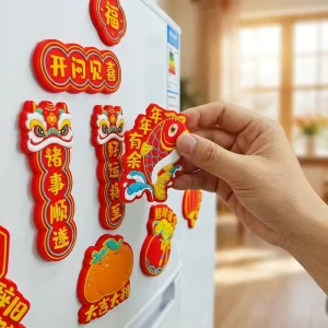 Factory OEM ODM PVC Rubber Fridge Magnet Custom Landmark Logo Cartoon Decor Home Kitchen Magnetic Sticker Bulk Supply