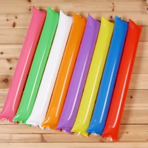 Factory PE Stock Thick Cheer Leading Spirit Inflatable Cheering Stick for Birthday Party Decoration