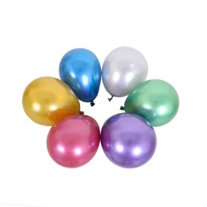 Factory Price 5 Inch Mini Size Metal Colorful Latex Chrome Balloons