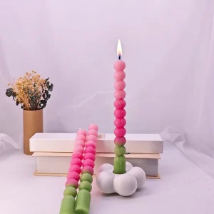 Factory Price High end Smokeless Color spliced Pillar Candles for Easter Home Decoration or Gift