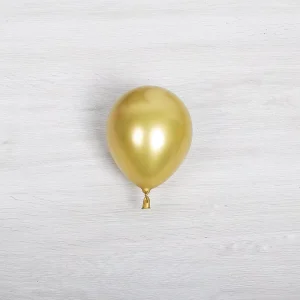 Factory Price Mini Size 5 Inch Gold Color Latex Chrome Balloons