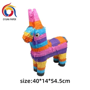 Factory Price Multi Color Paper Donkey Pinata Party Supplies for Birthdays and Festivals