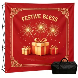 Factory Prices Custom Print Eco Friendly Aluminum Lightweight Straight Backdrop Display Banner Stand Modern Portable