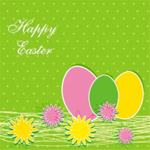 Factory Printed Paper Napkins for Easter and Multi Occasion Decor