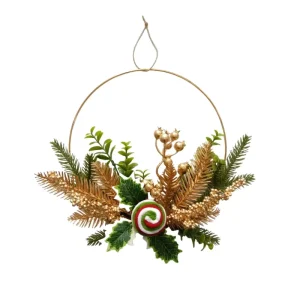 Factory Supplies Fall Season Harvest Festival Artificial XMAS Ornamental Circle Wreath Reusable Eco Friendly Indoor Decor