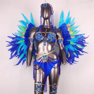 Factory Unisex Adult Santa Claus Halloween Carnival Sexy Wings Dance Game of Thrones Costume Jewelry Women