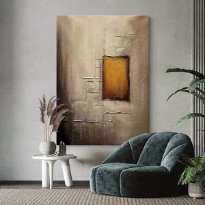 Factory Wabi Sabi Style Living Room Simple Decoration Art Medieval Niche Entrance Hallway Abstract Hanging Mural Canvas Painting