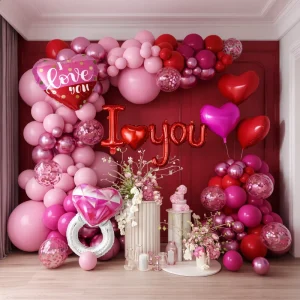 Factory Wedding Party Decorations Set Valentine’s Day Latex Foil Balloon Bouquet for Thanksgiving Occasions