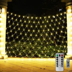 Factory Xmas Party Wedding Christmas Lights Outdoor Decoration Net Mesh String 2x2m 3x2m 6x4m Holiday Lighting