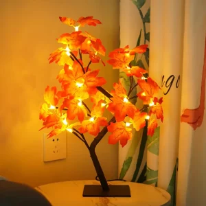 Factory direct In stock Cross border Maple Tree Lights Christmas String Lights LED Creative Firefly Decorative Pearl filled