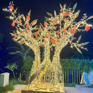 Factory made IP67 High CRI 90 Outdoor Tree shaped Decorative Lights for Parks Courtyards Christmas Festive Decorations