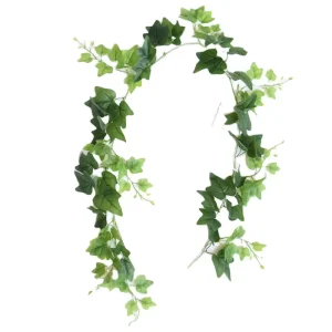 Fake Hanging Plastic Artificial Plants Hanger Fake Vine Sweet Potato Leaf Garland Greenery for Bedroom Home Office Decor