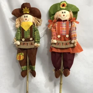 Fall Thanksgiving Harvest Scarecrow Decor Fall Scarecrows Garden Small Autumn Scarecrow Decoration for Thanksgiving Party