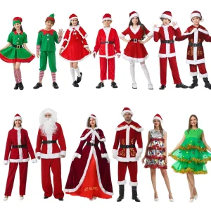 Family Christmas TV Movie Costume Skirts, Fancy Dress for Party Celebration, Stage Show, Carnival Event