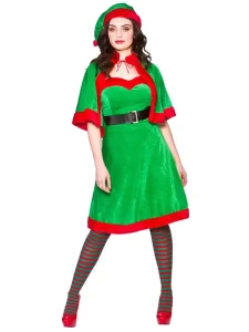 Family Custom Unisex Christmas TV Movie Costume Red+Green Polyester Skirts Fancy Dress Party Celebration Stage Show Carnival