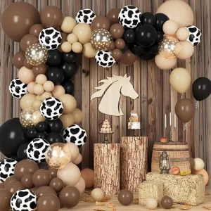 Farm Birthday Balloon Set Cowboy Birthday Party Decoration Balloon Arch Garland