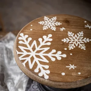 Farmhouse Wedding Birthday Party Wood Dessert Cupcake Pedestal Plate Rustic Custom Wooden Tray Cake Stand Round Cupcake Stands