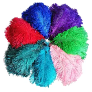 Fashion Colorful Ostrich Feathers for Wedding Party Table Decorations