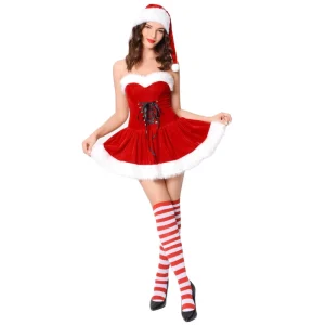 Fashion Sexy Christmas Costume Cosplay Women’s Party Skirt Stage Performance Costume Women Fancy Sexy Dress