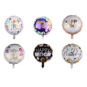 Fast Delivery 18 Inch Birthday Aluminum Film Balloon Fireworks Ink Birthday Party Decoration FU XIN Model