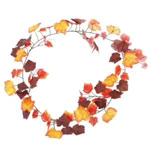 Faux 200cm Long 92 Leaves Grape Garland Decoration Grape Garland