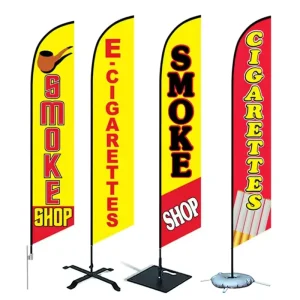 Feather Flag Outdoor Custom Printed 15FT Double sided Polyester Sports Flag Fiberglass Feather Flag Pole