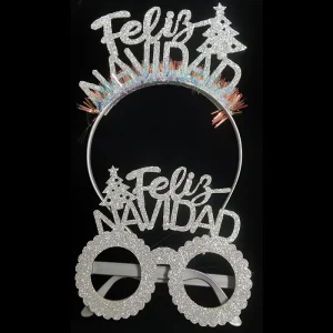Feliz Ano Nuevo New Year Christmas Headbands Colorful Party Favors for Holiday Celebrations Year End Decorations Non Woven