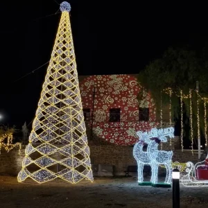 Festival Celebration Waterproof RGB Design Christmas Tree Lamp 3D Led Motif Light